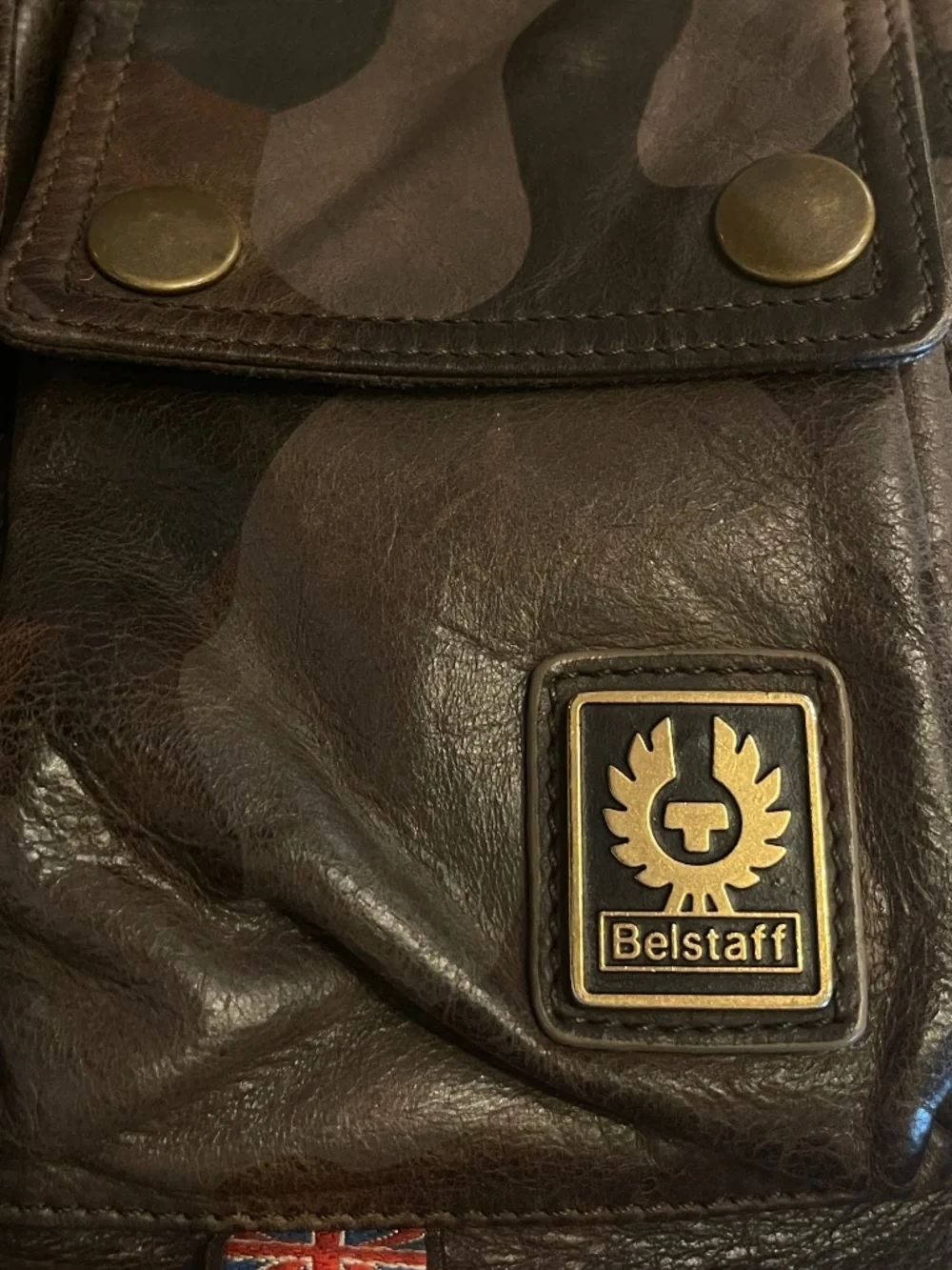 Belstaff Roadmaster Camouflage Leather Backpack New! Retail $428
